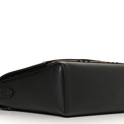 Burberry Grainy Calfskin Vintage Check Note Crossbody Bag Black 15 of 27