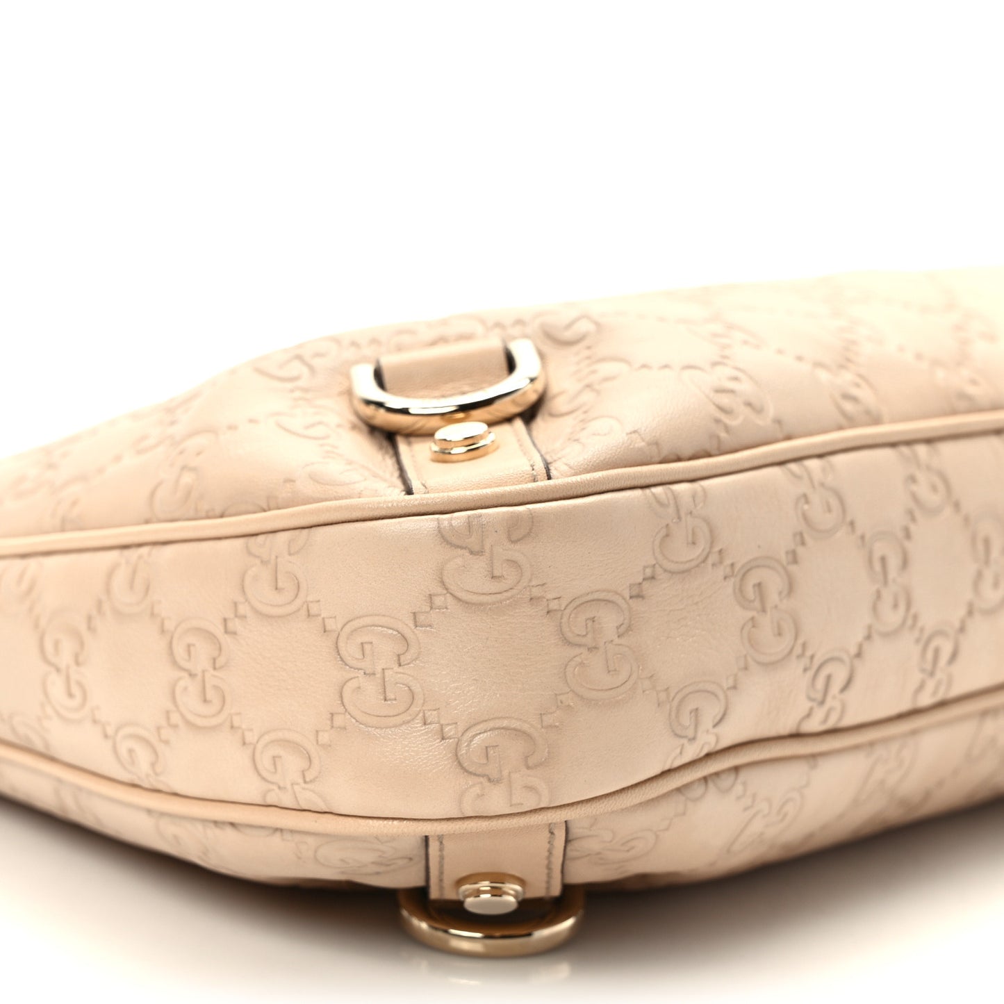 Guccissima Medium Abbey D Ring Hobo Beige