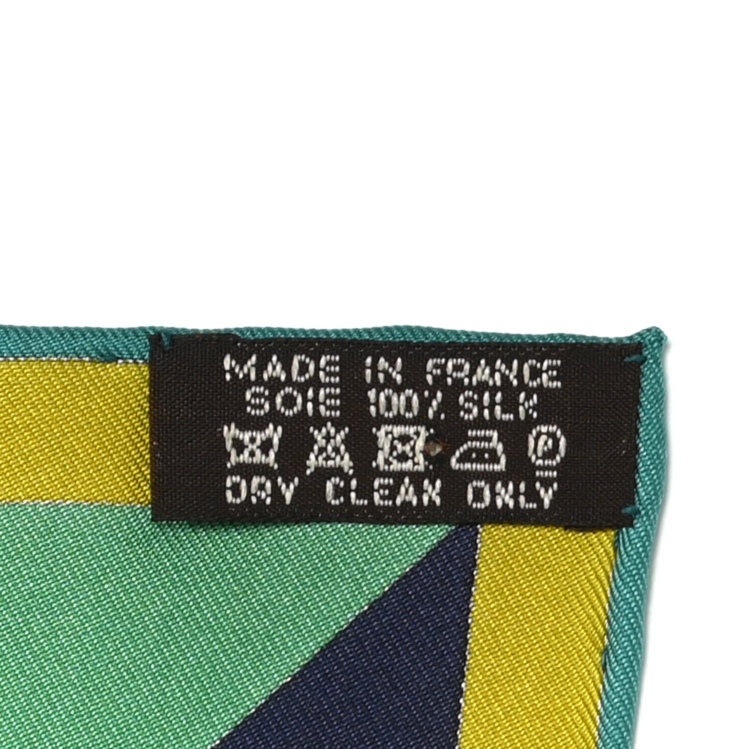 Hermes Silk Perspective Cavaliere 90 Twill Vert Creme Gris 3 of 5
