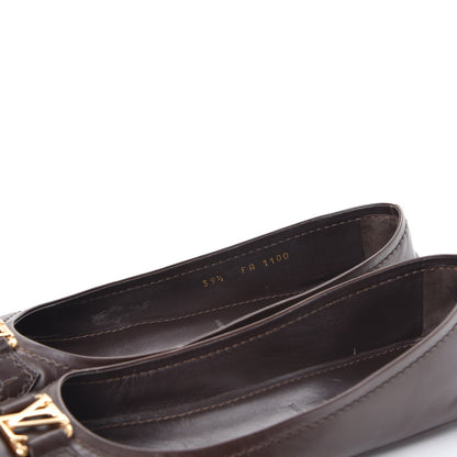 Louis Vuitton Calfskin Oxford Ballerina Flats 39.5 Brown 9 of 12