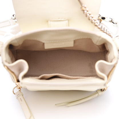Chloe Calfskin Quilted Mini Faye Backpack Natural White 5 of 13