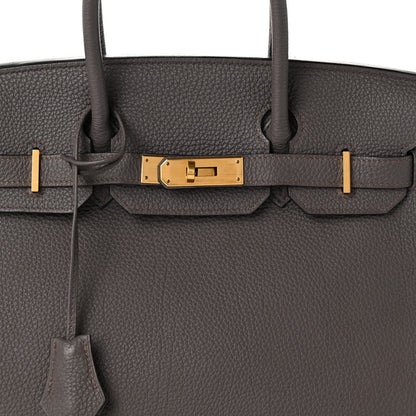 Hermes Togo BIRKIN 30 Etain 8 of 13