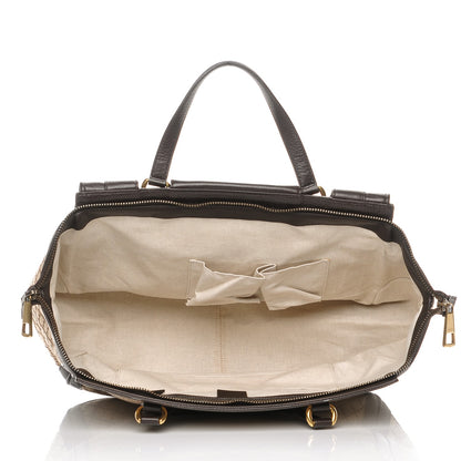 Gucci Diamante Cellarius Calfskin Medium 1973 Top Handle Bag Beige Ebony Cocoa 5 of 11