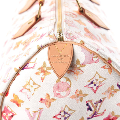 Louis Vuitton Watercolor Aquarelle Speedy 35 White 6 of 7