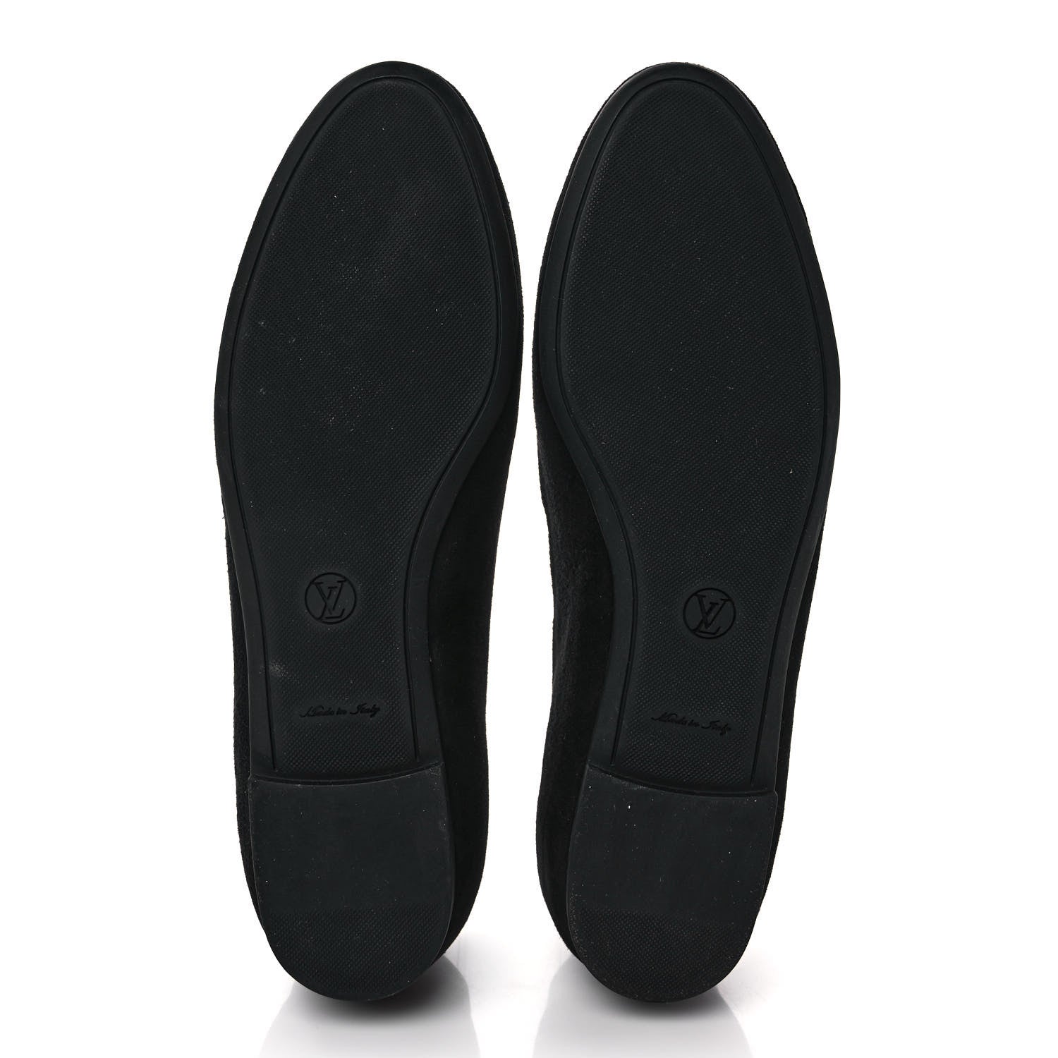 Louis Vuitton Suede Monogram Uniformes Ballet Flats 37.5 Black 5 of 8