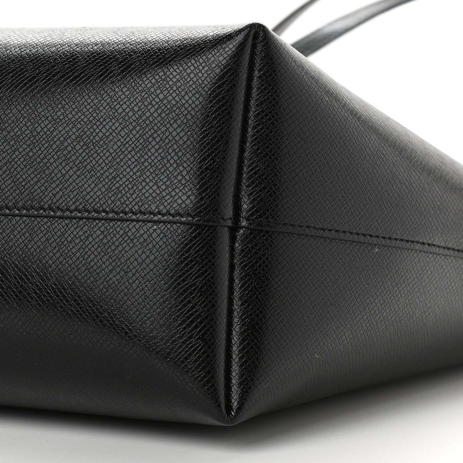 Saint Laurent Grained Calfskin E/W Large Shopping Tote Black 6 of 6