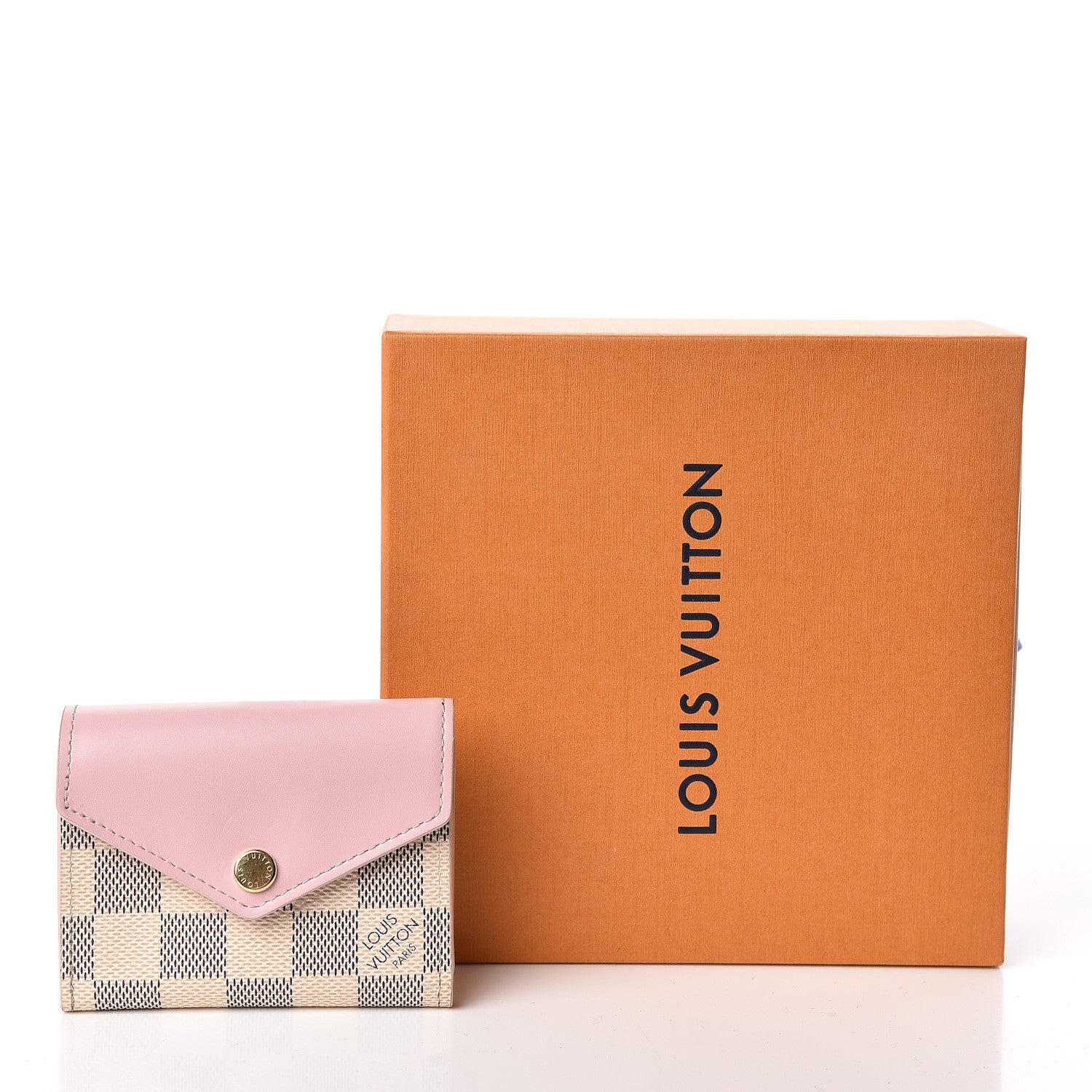 Louis Vuitton Damier Azur Zoe Wallet Rose Ballerine 8 of 8