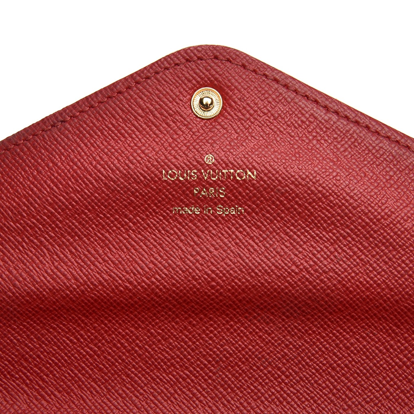 Damier Ebene Josephine Wallet Red