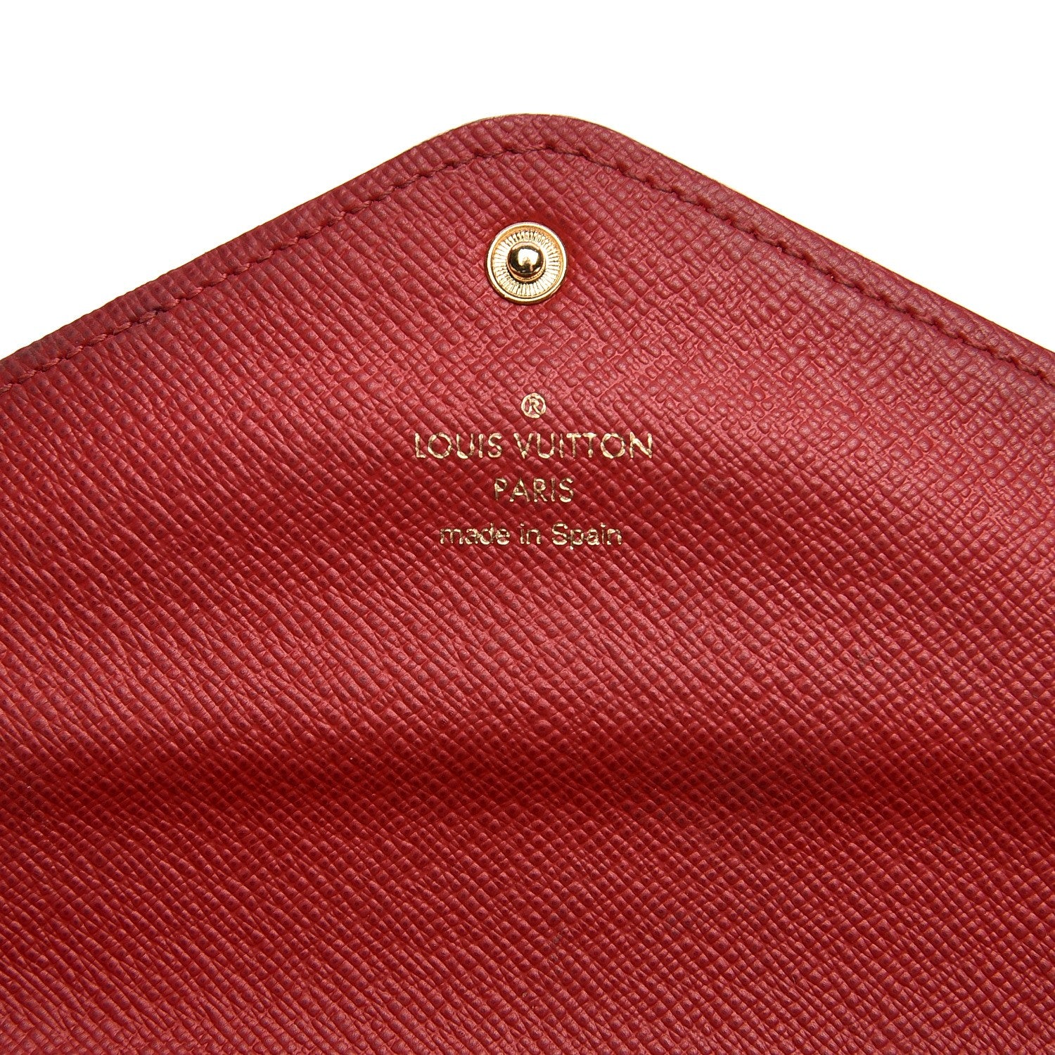 Louis Vuitton Damier Ebene Josephine Wallet Red 6 of 11