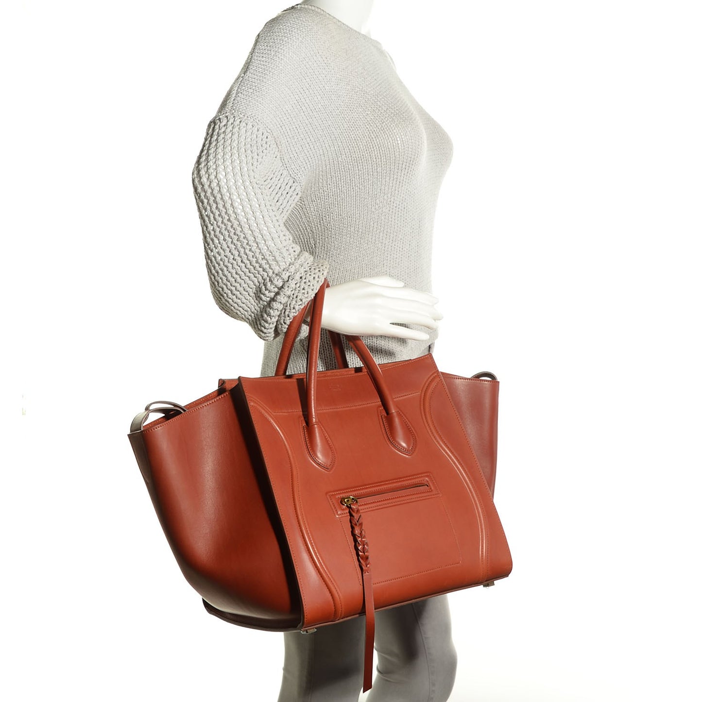 Natural Calfskin Medium Phantom Luggage Brick