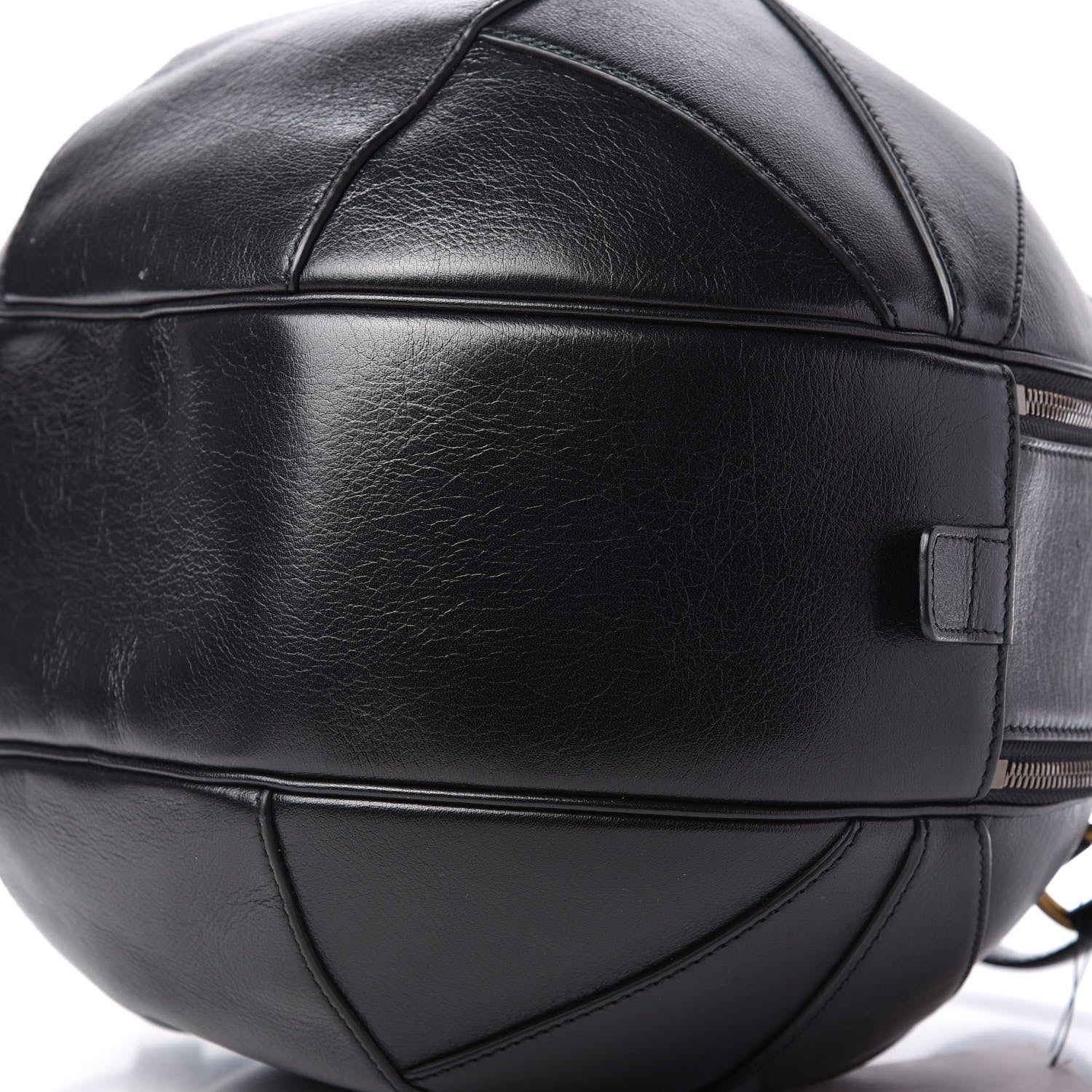 Gucci Piuma Lux Energy Large Tifosa Basketball Shaped Shoulder Bag Black 7 of 12