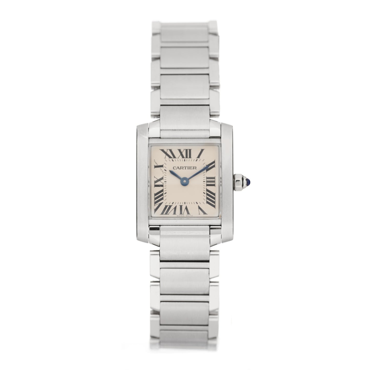 Stainless Steel 20mm Tank Francaise Quartz Watch
