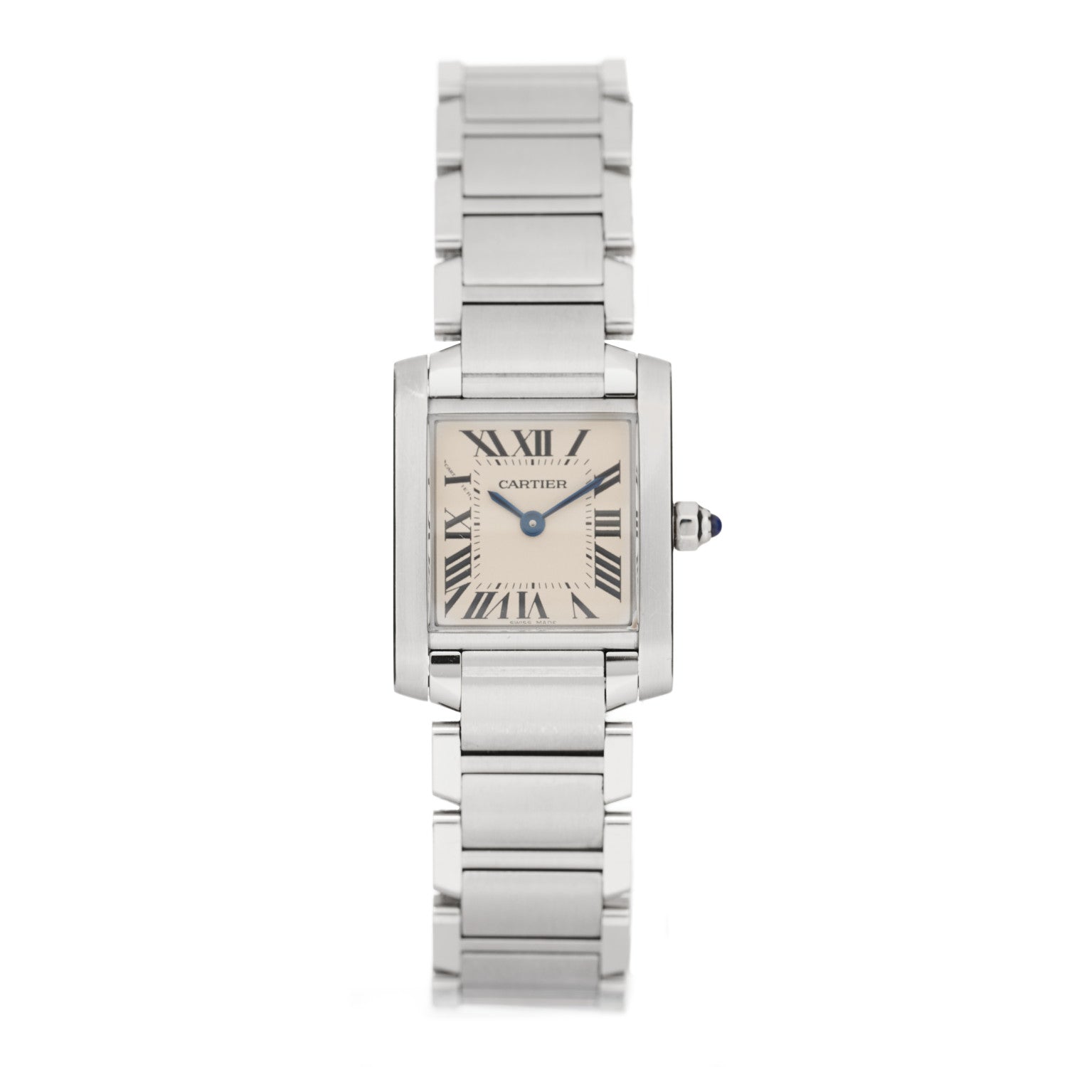 Cartier Stainless Steel 20mm Tank Francaise Quartz Watch 1 of 5