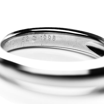 Cartier 18K White Gold Diamond .42ct C De Solitaire Ring 52 6 7 of 7