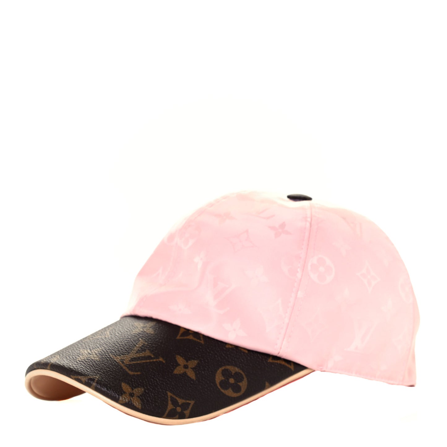 Polyester Silk Monogram LV Get Ready Cap L Pink