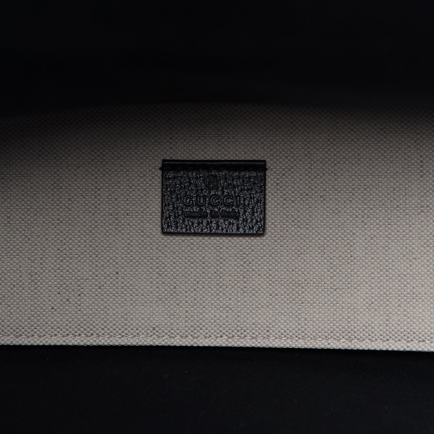 Gucci Patent Canvas Frame Logo Vertical Tote Black Crop 6 of 11