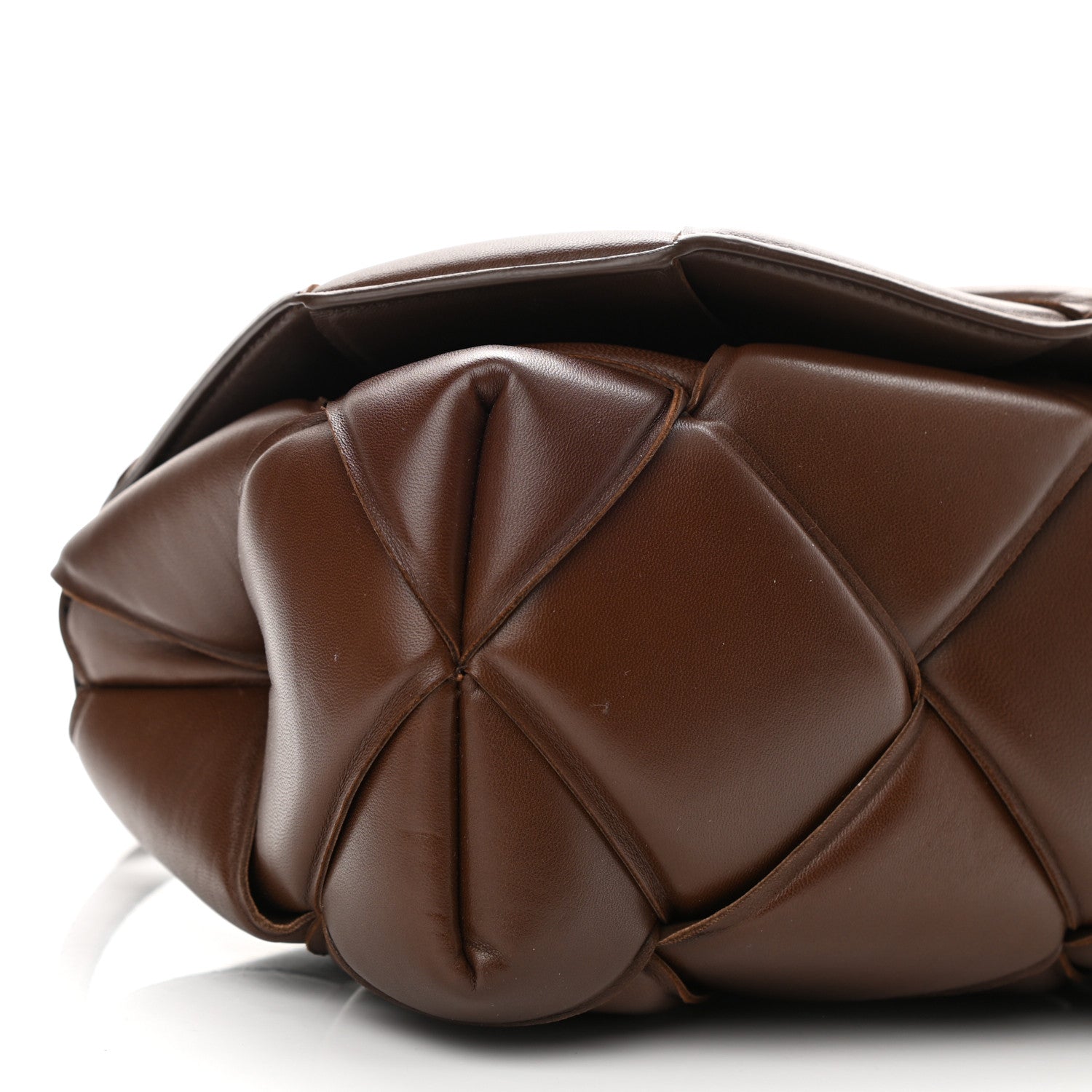 Bottega Veneta Nappa Intreccio Padded Top Handle Shoulder Bag Brownie 8 of 10