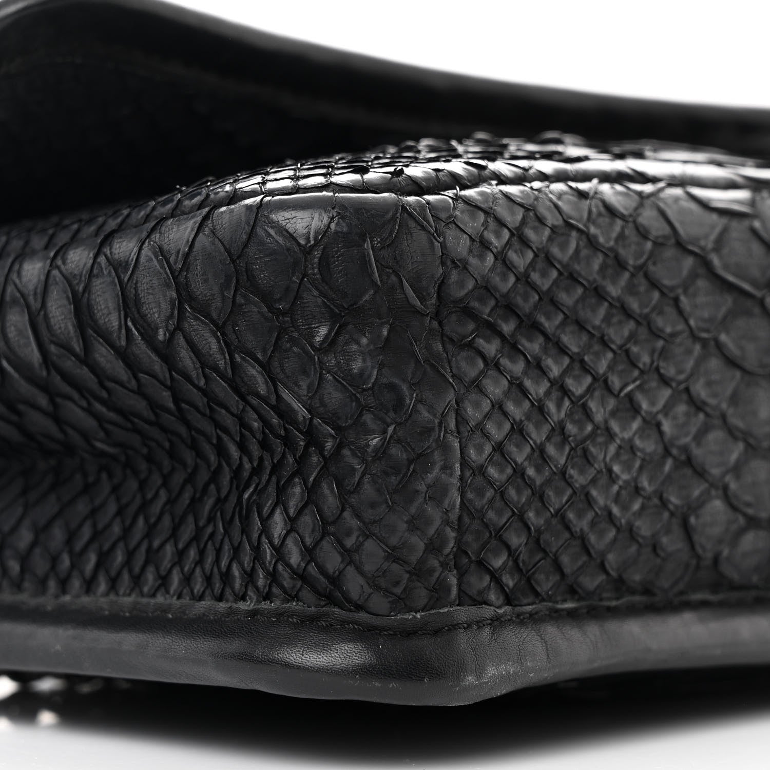 Chanel Snakeskin Mini  Flap Black 9 of 11