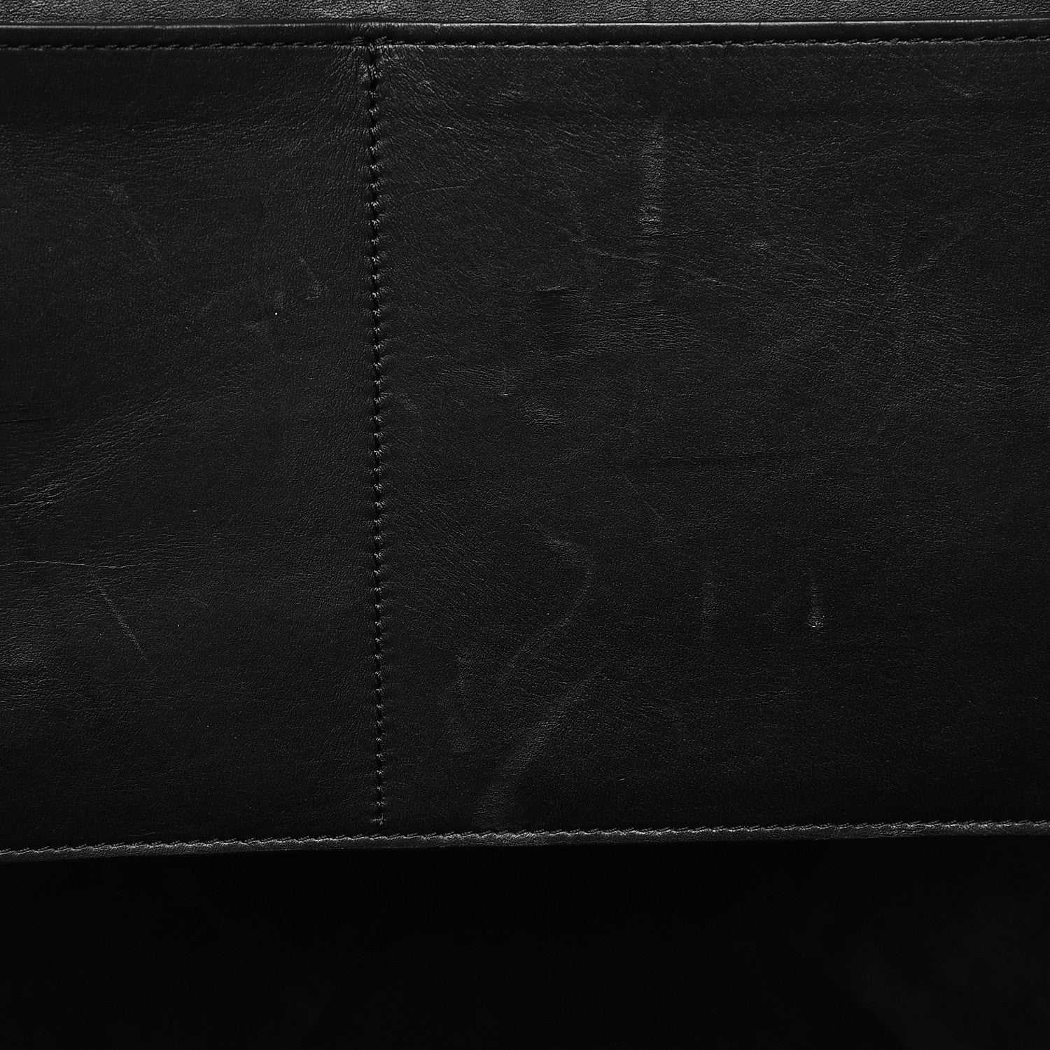 Celine Supple Natural Calfskin Vertical Tri-Fold Bag Black 8 of 13