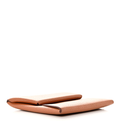 Hermes Evercolor Bastia Verso Coin Purse Gold Beige De Weimar 4 of 9
