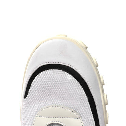 Chanel Calfskin Mesh Lycra Womens Logo High Top Sneakers 40 White 9 of 9