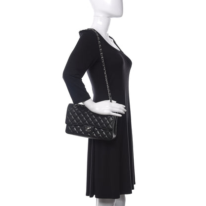 Chanel Caviar Quilted Medium Double Flap Black 2 of 12