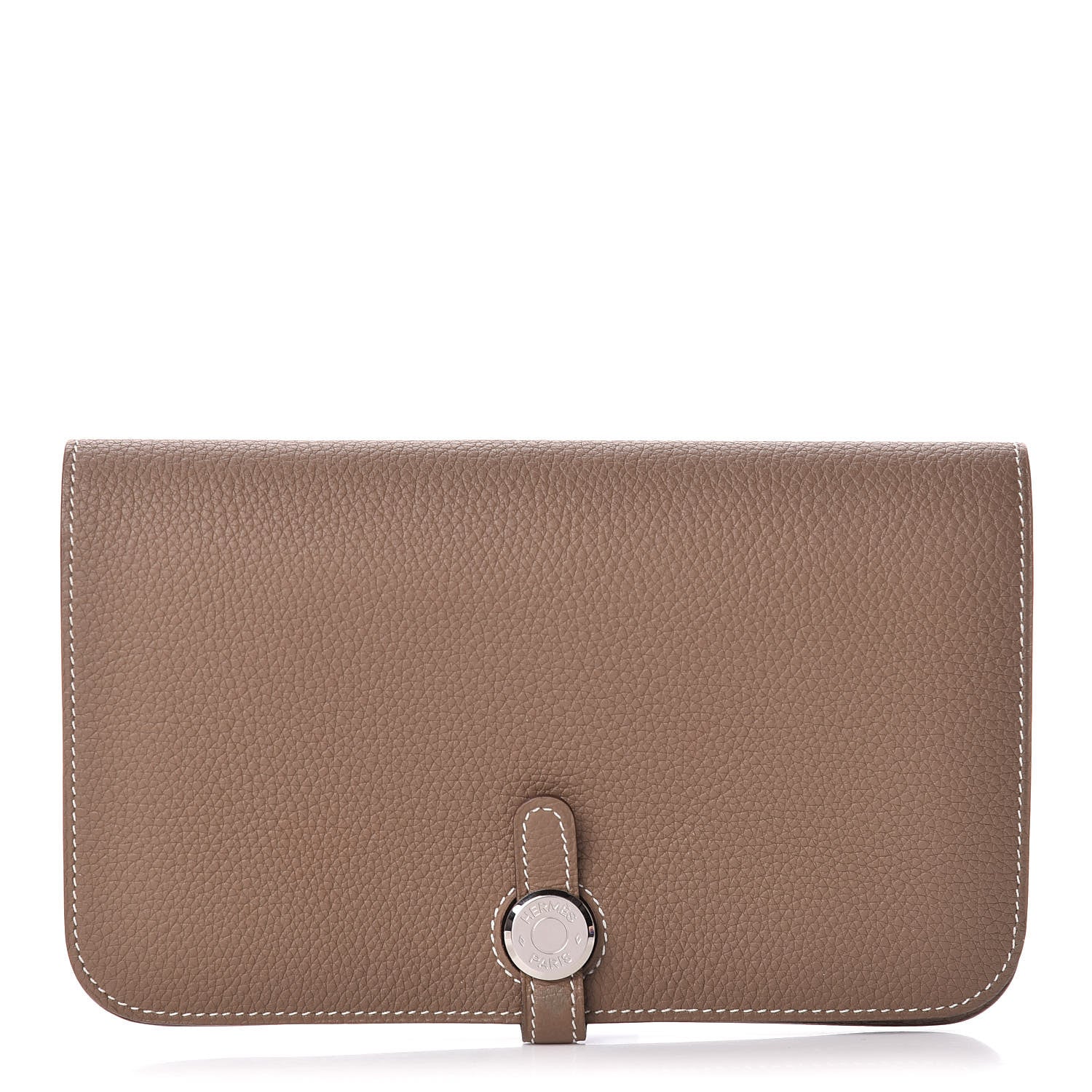 Hermes Togo Dogon Duo Wallet Etoupe 1 of 13