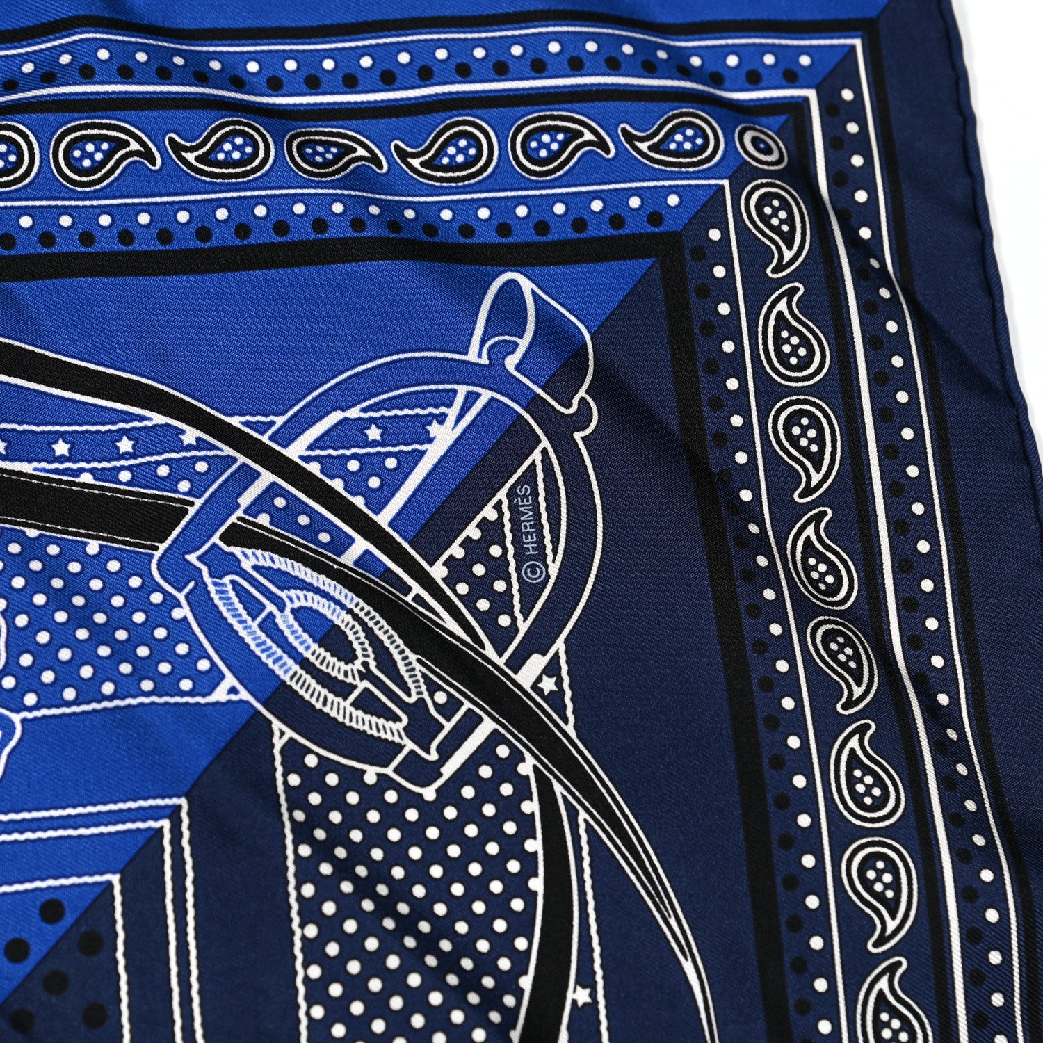 Hermes Silk Grand Manege Cut Bandana Love Scarf 70 5 of 7