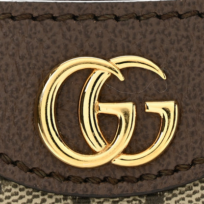 Gucci GG Supreme Monogram Textured Dollar Calfskin Small Ophidia Hobo Beige Ebony New Acero 11 of 12