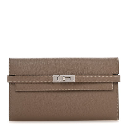 Hermes Epsom Kelly Longue Wallet  Etoupe 1 of 10