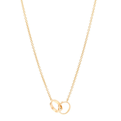 Cartier 18K Yellow Gold Interlocking LOVE Necklace 1 of 4