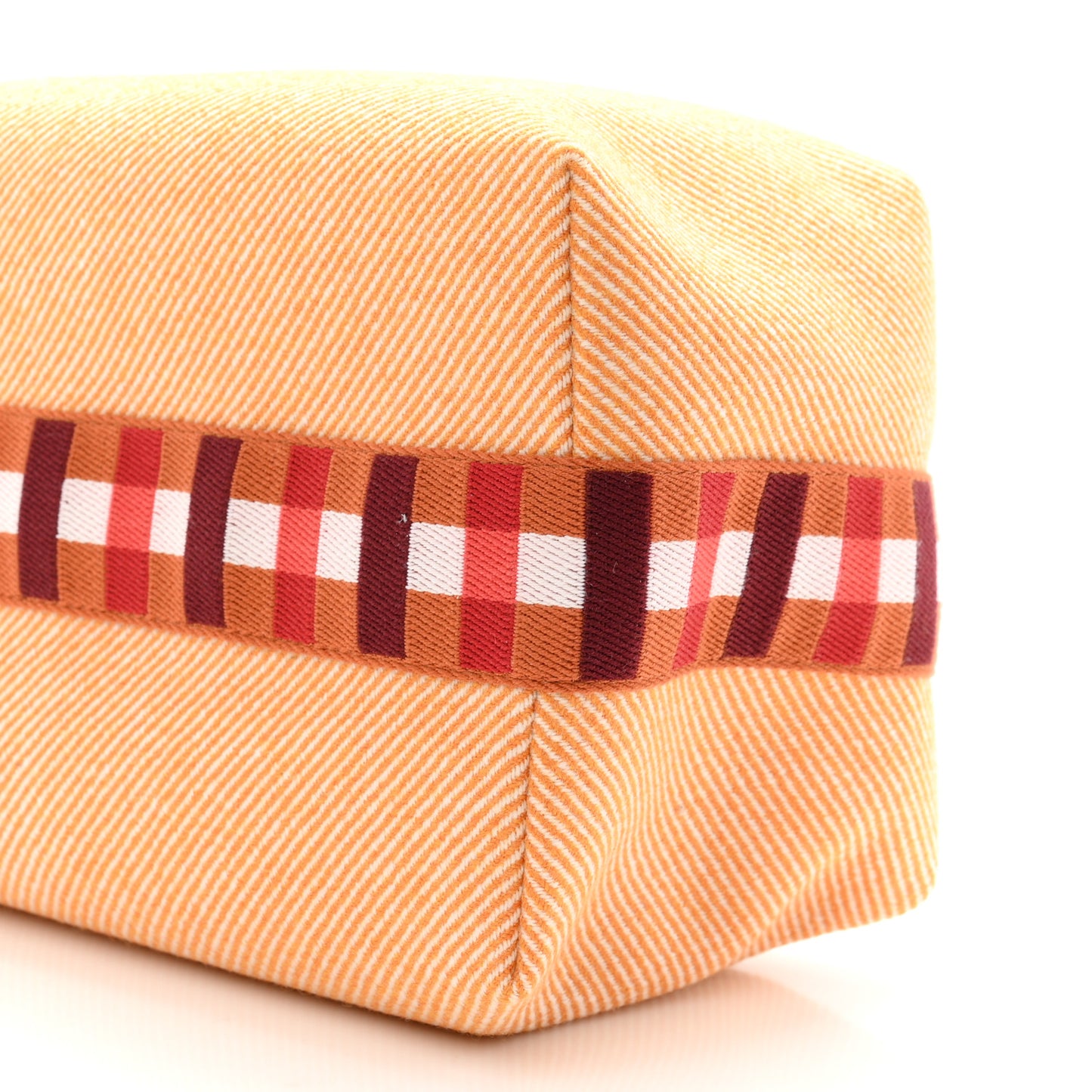 Merino Wool Large Au Carre Bride-A-Brac Pouch Fauve