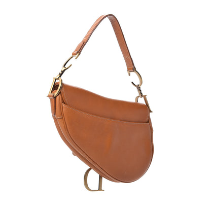 Christian Dior Calfskin Saddle Bag Tan 3 of 11