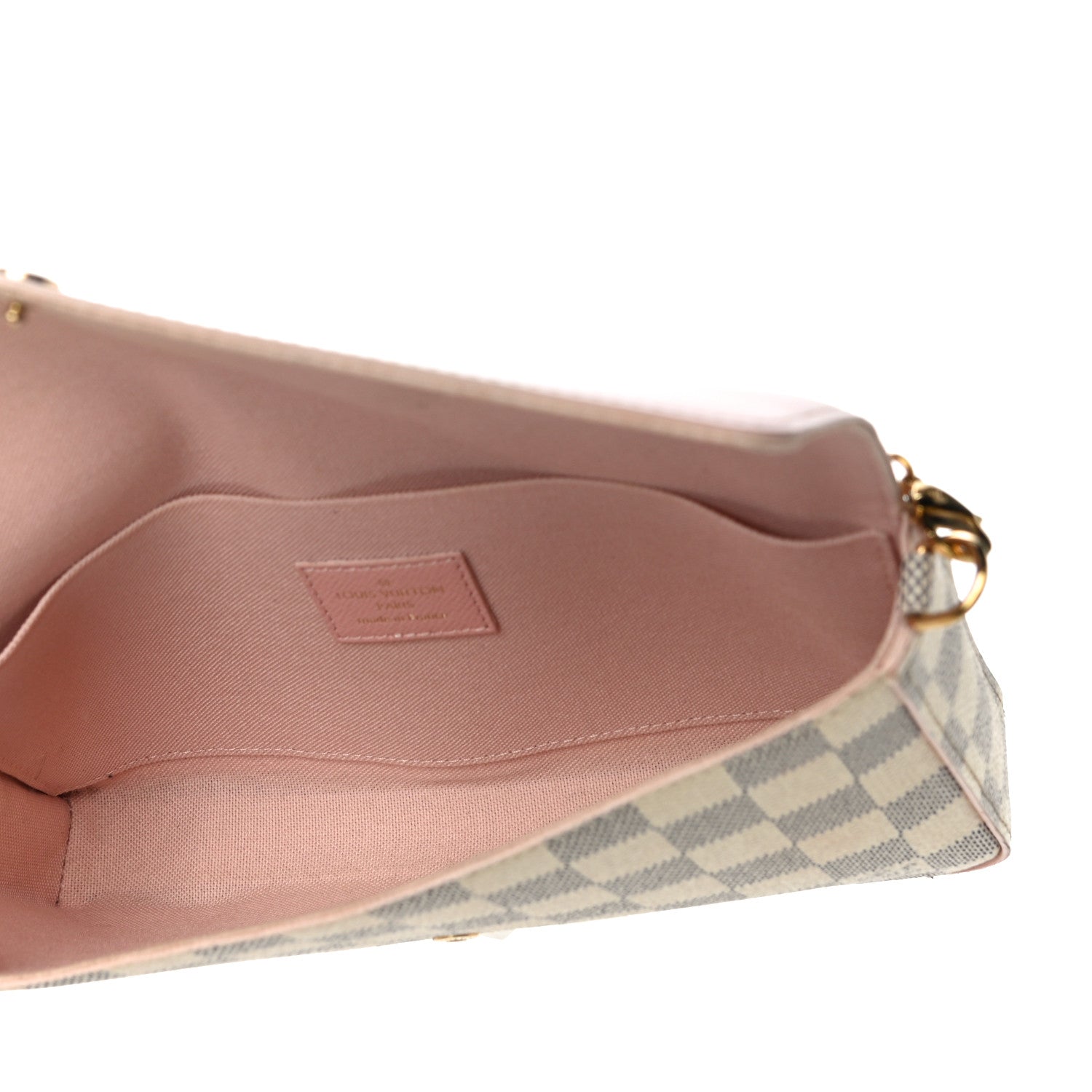 Louis Vuitton Damier Azur Calfskin Pochette Felicie Eau de Rose 6 of 11