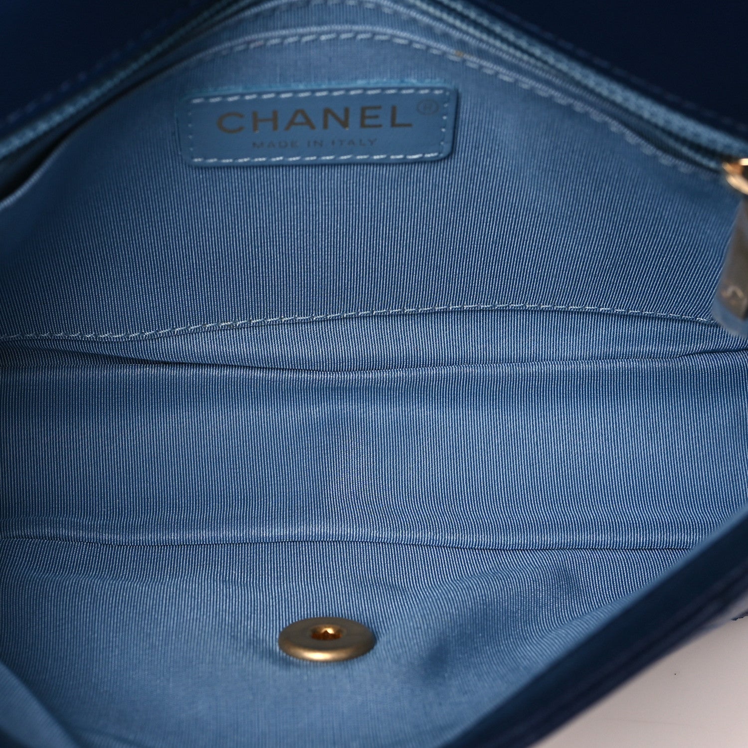 Chanel Lambskin Quilted All Around Flap Blue 1879434 – FASHIONPHILE
