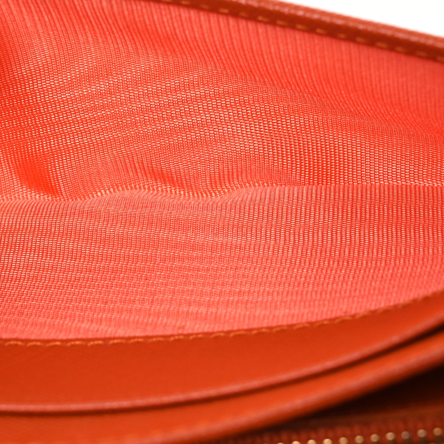 Tessuto Impuntu Triangle Continental Flap Wallet Orange