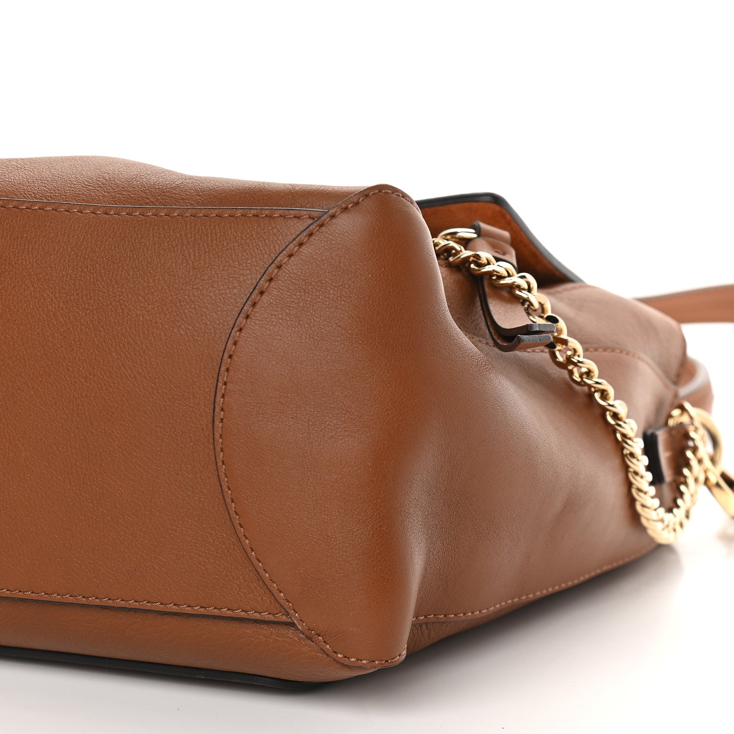 Chloe Calfskin Medium Faye Day Shoulder Bag Tan 9 of 9