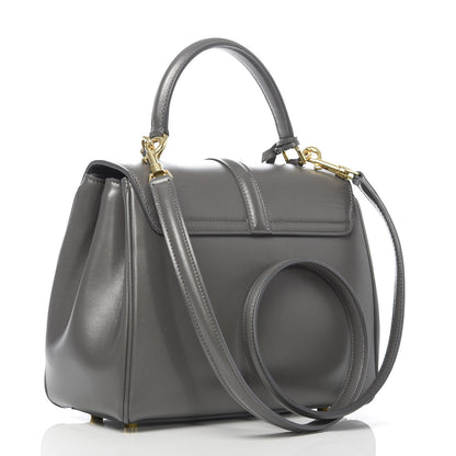 Celine Satinated Calfskin Small 16 Top Handle Bag Gray 3 of 12