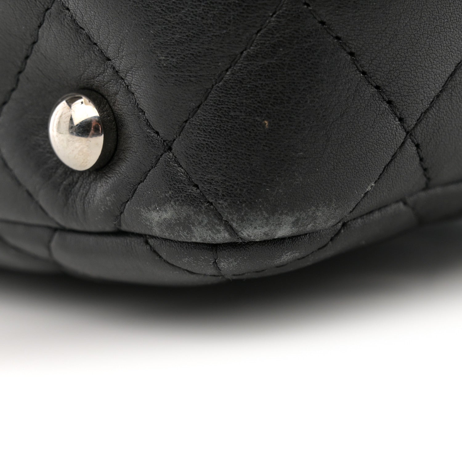 Chanel Calfskin Quilted Large Cambon Bowler Black 11 of 14