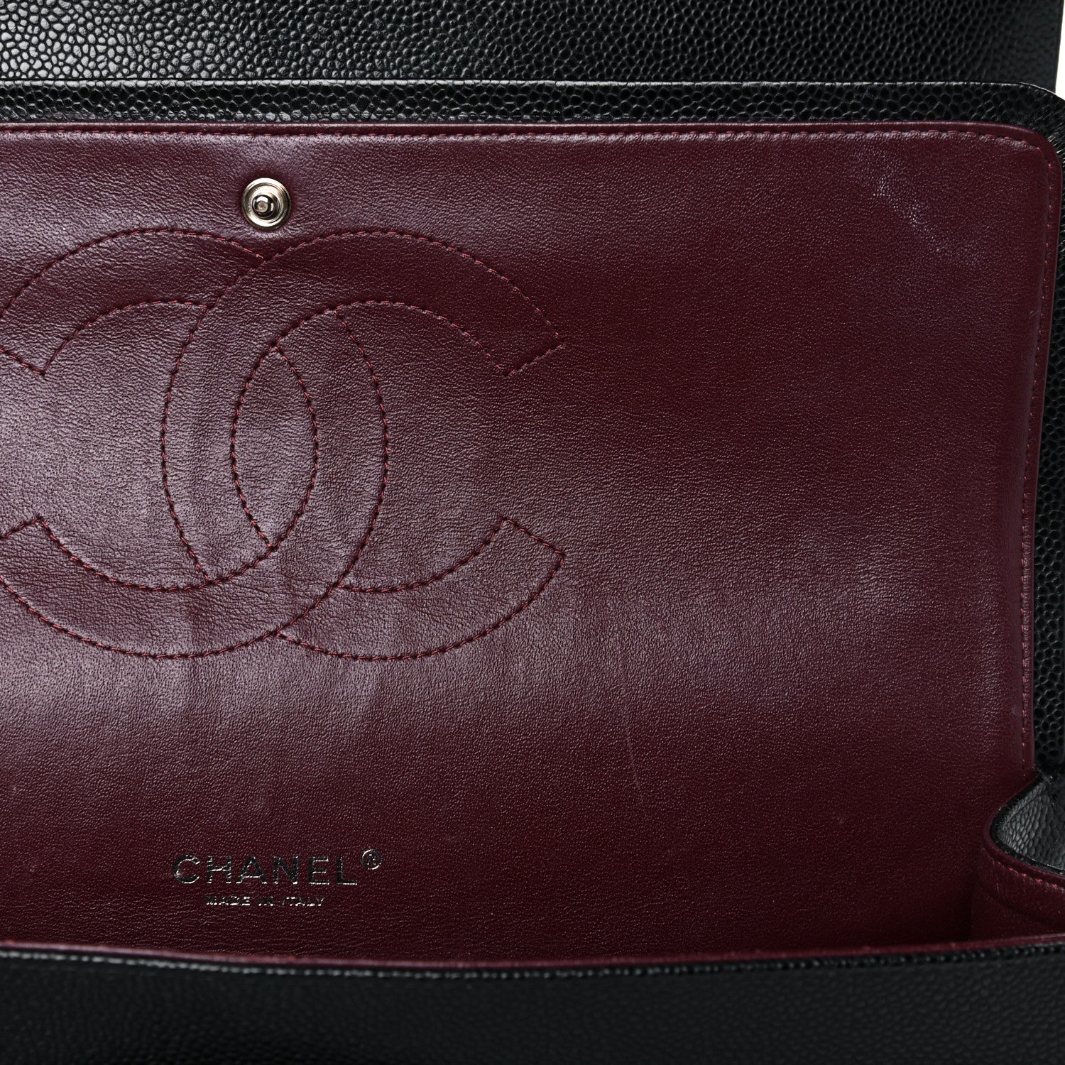 Chanel Caviar Quilted Maxi Double Flap Black 12 of 21
