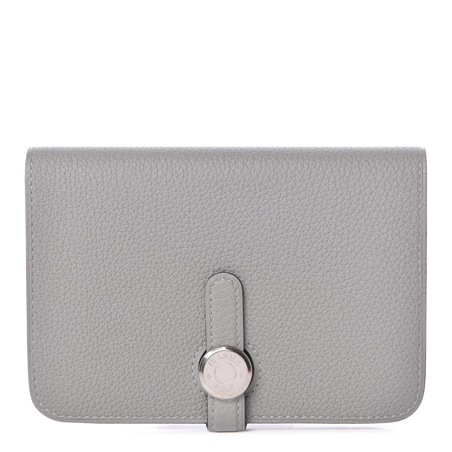 Togo Dogon Compact Wallet Gris Mouette