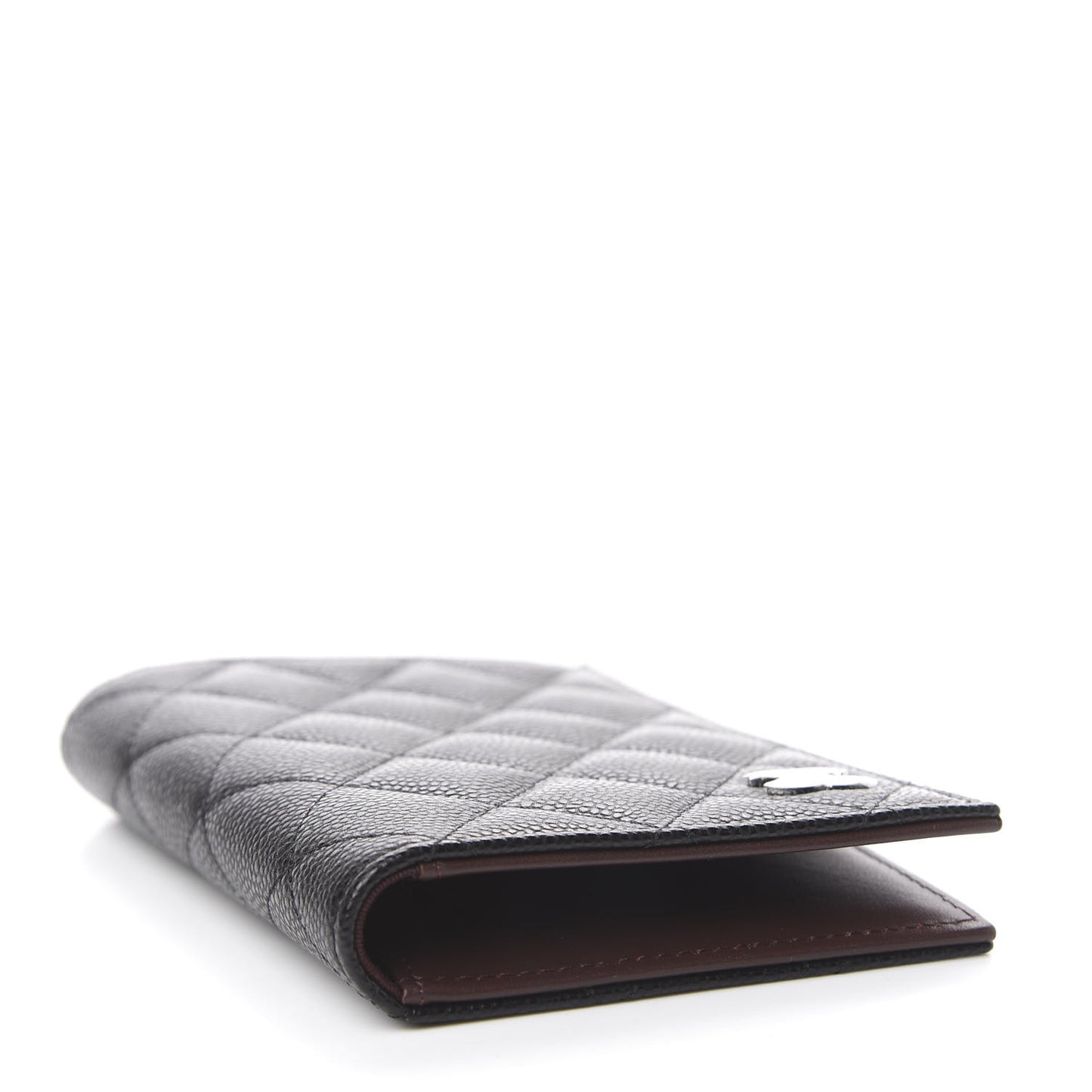Caviar Quilted Passport Holder Black