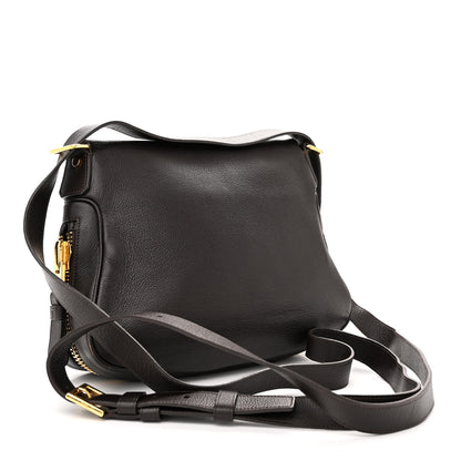 Tom Ford Pebbled Calfskin Medium Jennifer Dark Brown 3 of 15