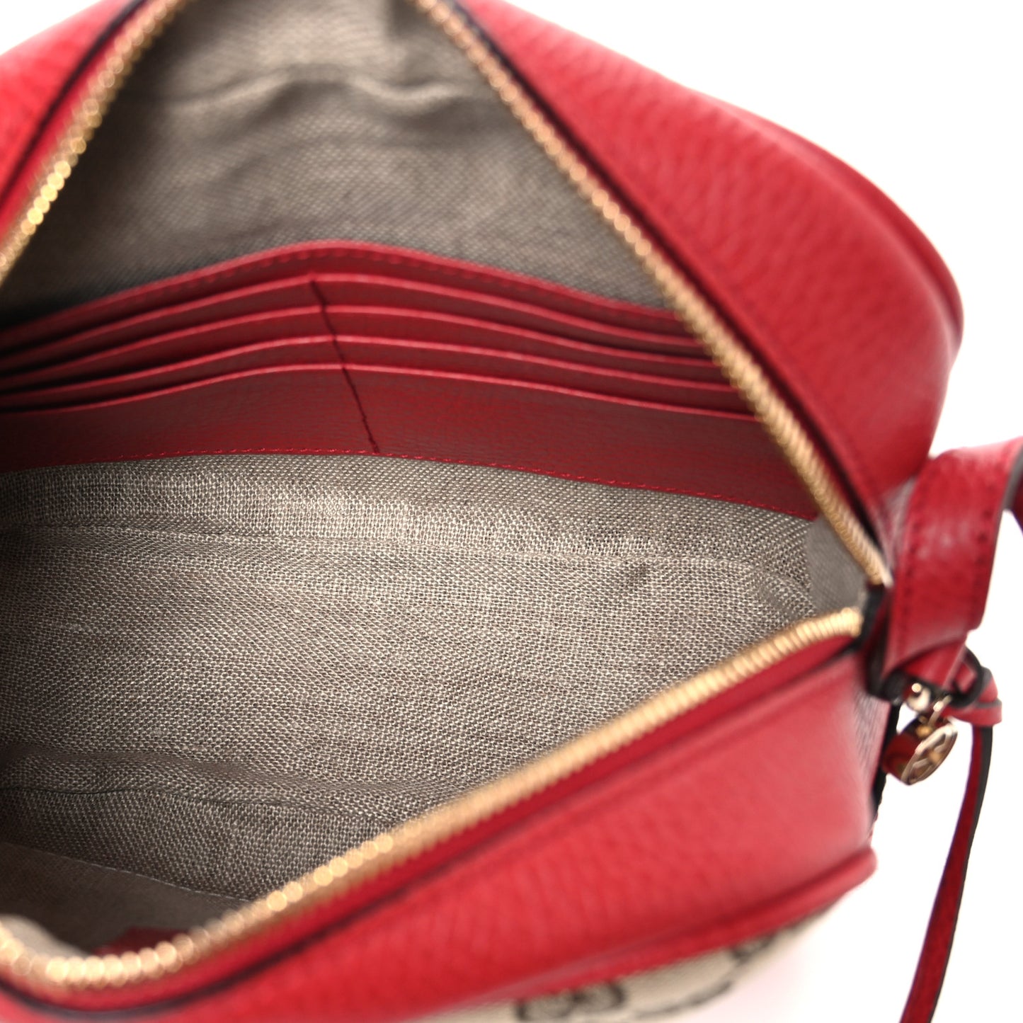 Monogram Dollar Calfskin Mini Bree Messenger Bag Red