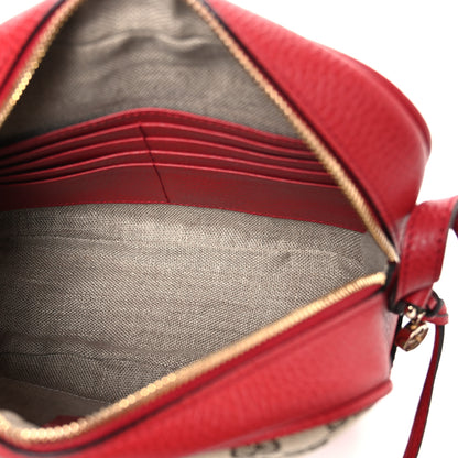 Gucci Monogram Dollar Calfskin Mini Bree Messenger Bag Red 5 of 10