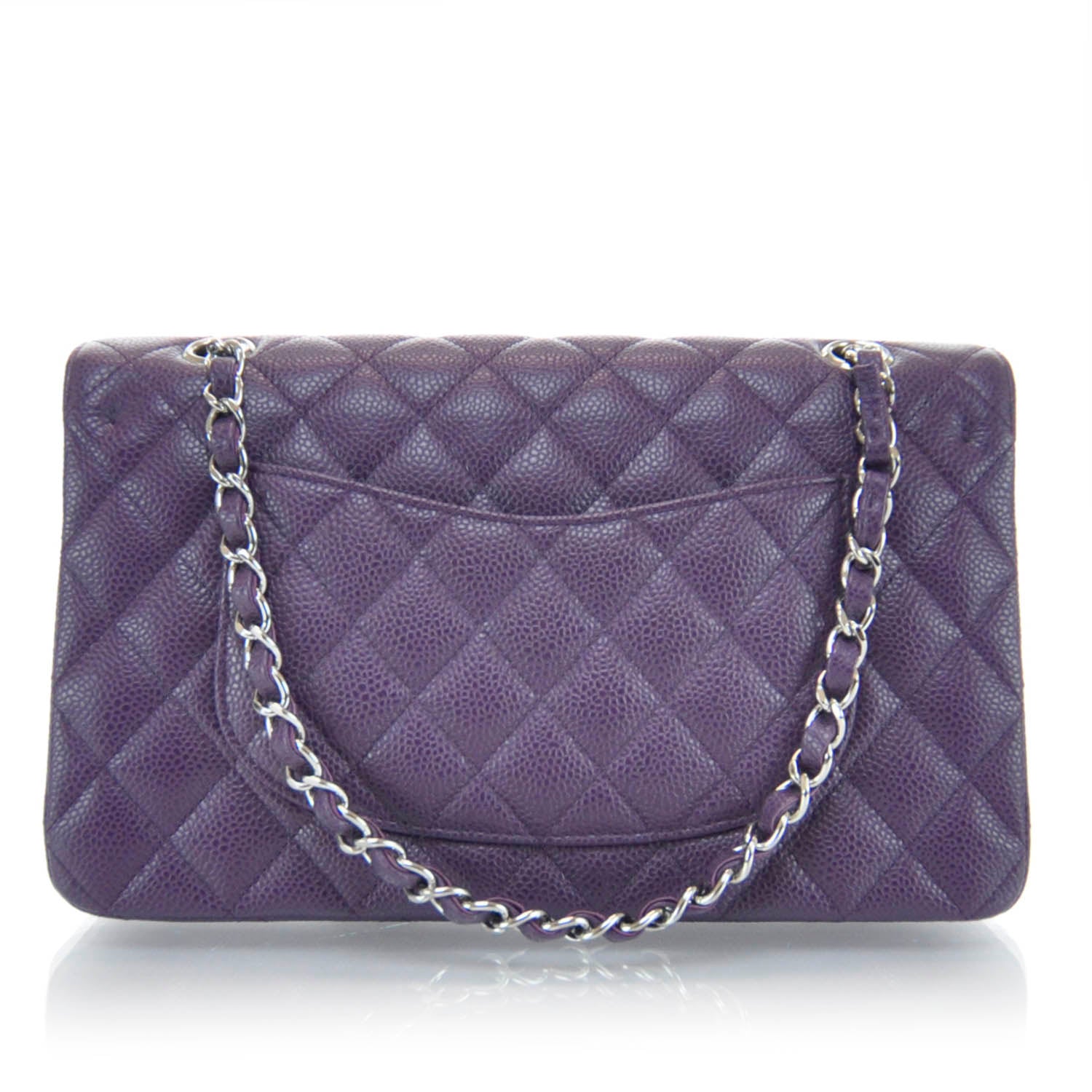 Chanel Caviar Medium Double Flap Purple 3 of 8