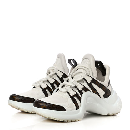 Louis Vuitton Patent Monogram LV Archlight Sneakers 37 White 3 of 19