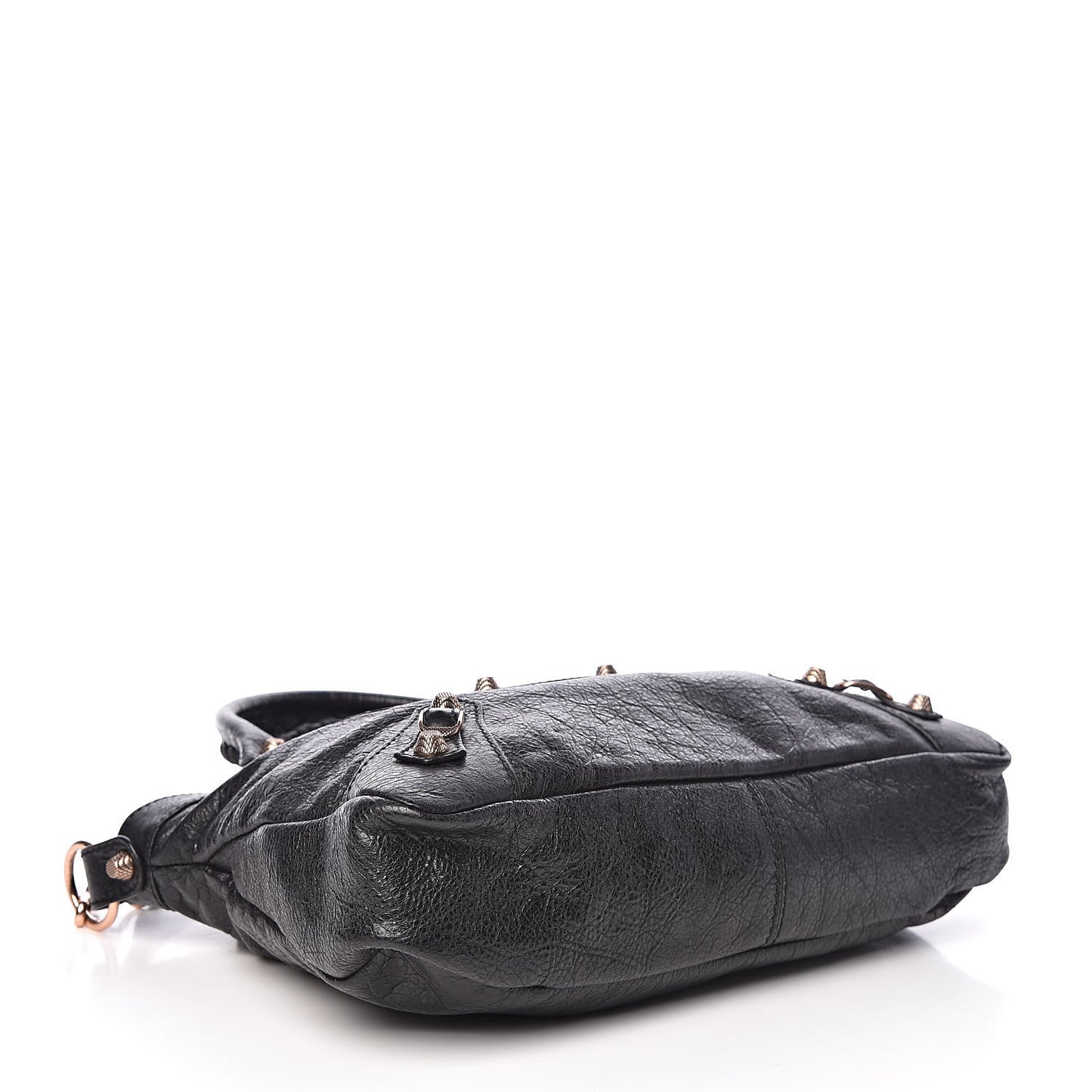 Agneau Giant 12 Rose Gold Hardware Town Black