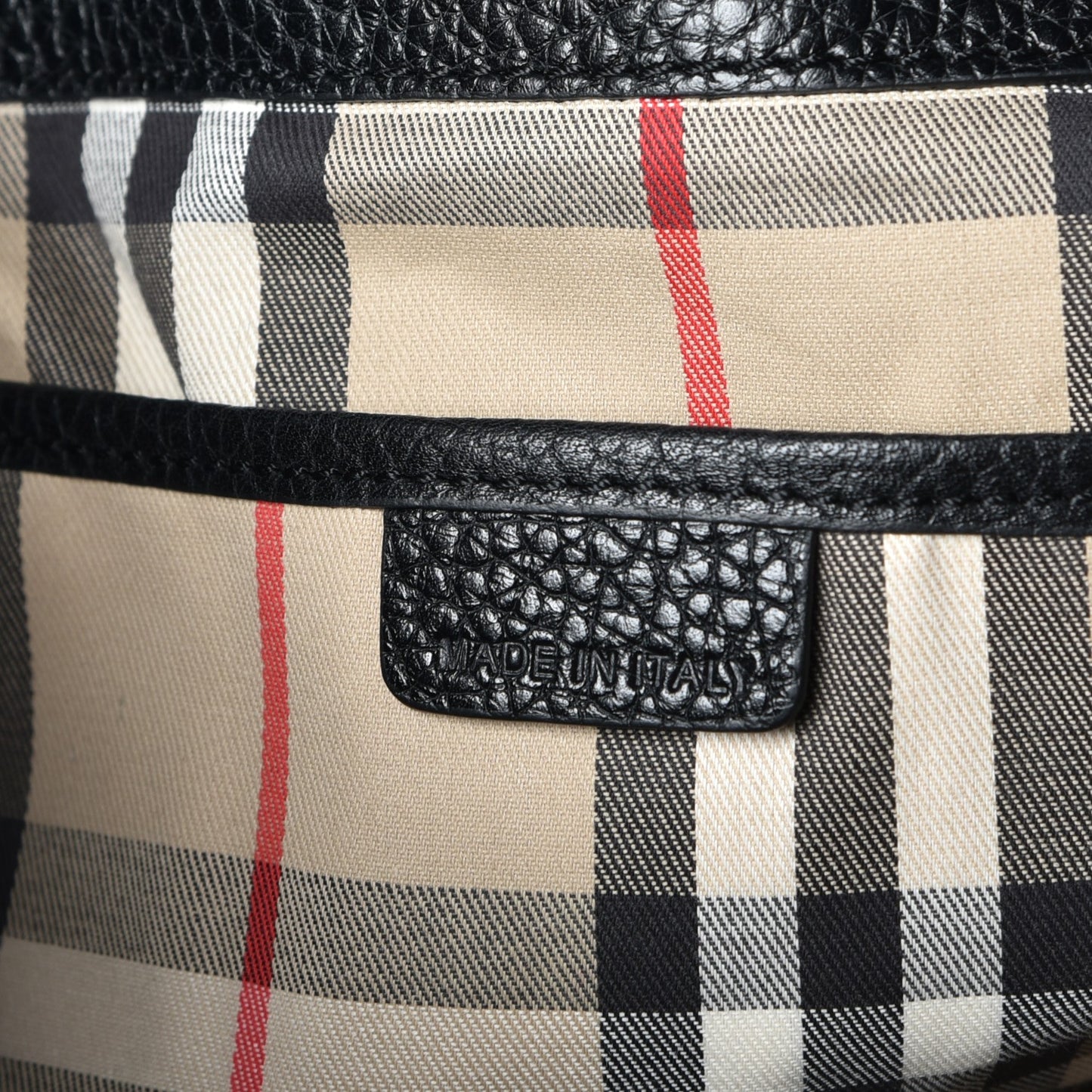London Grainy Calfskin Medium Baynard Tote Black