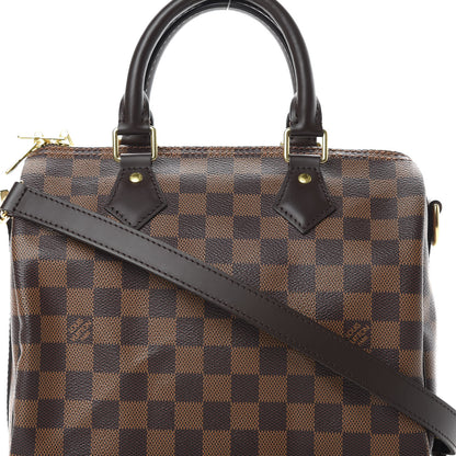 Louis Vuitton Damier Ebene Speedy Bandouliere 25 9 of 11